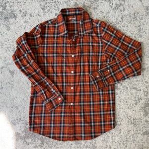 Cat & Jack Plaid Cotton Button Up Shirt